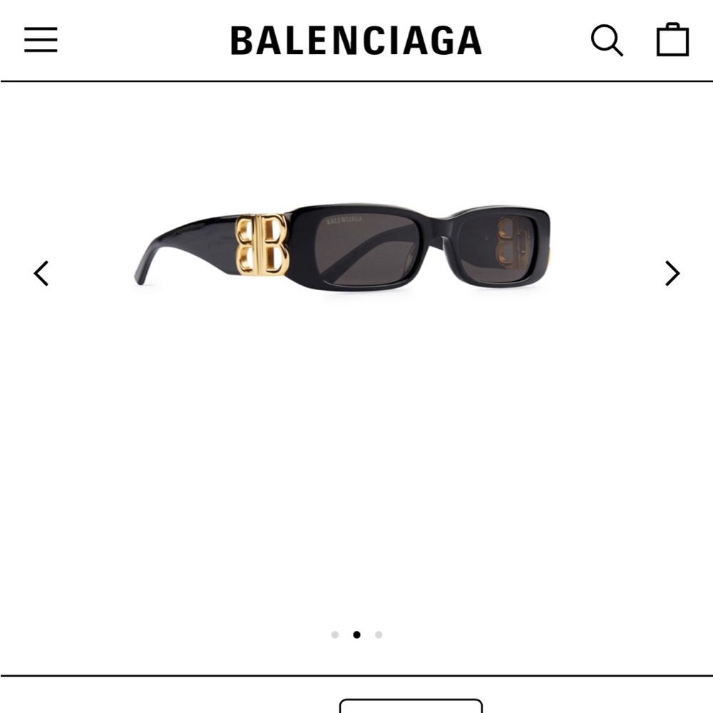 Balenciaga Dynasty rectangle sunglasses